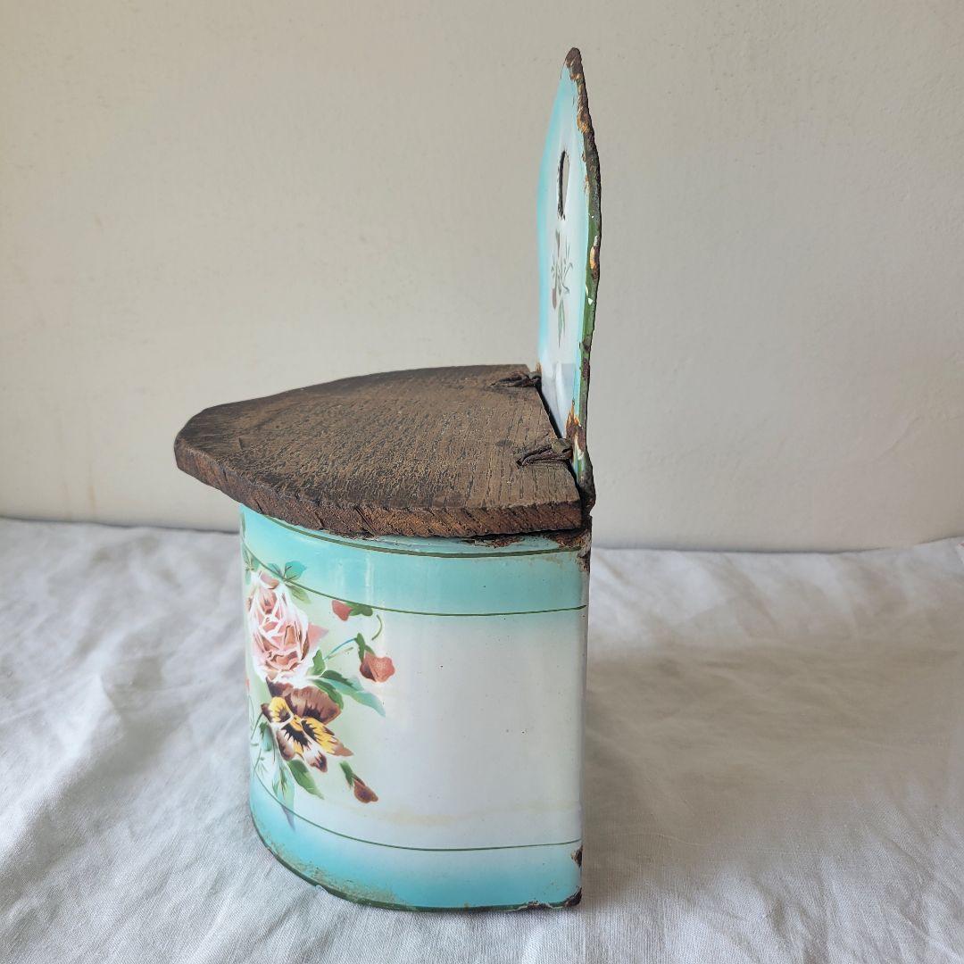 フランス　アンティーク　ホーロー　sel缶　JAPY