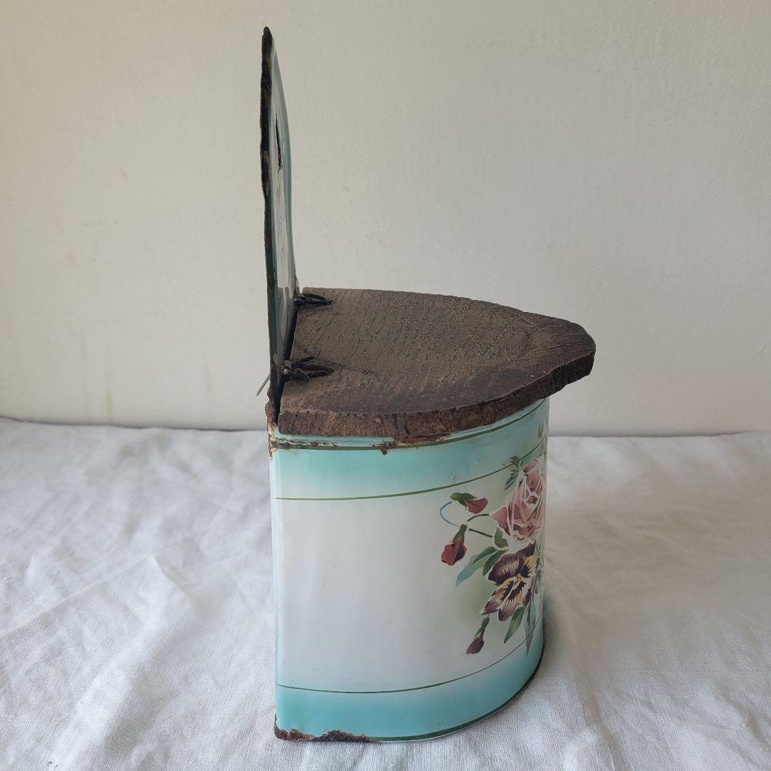 フランス　アンティーク　ホーロー　sel缶　JAPY