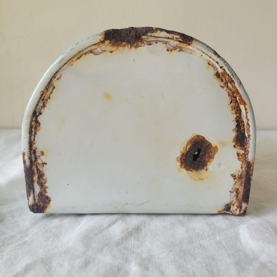 フランス　アンティーク　ホーロー　sel缶　JAPY