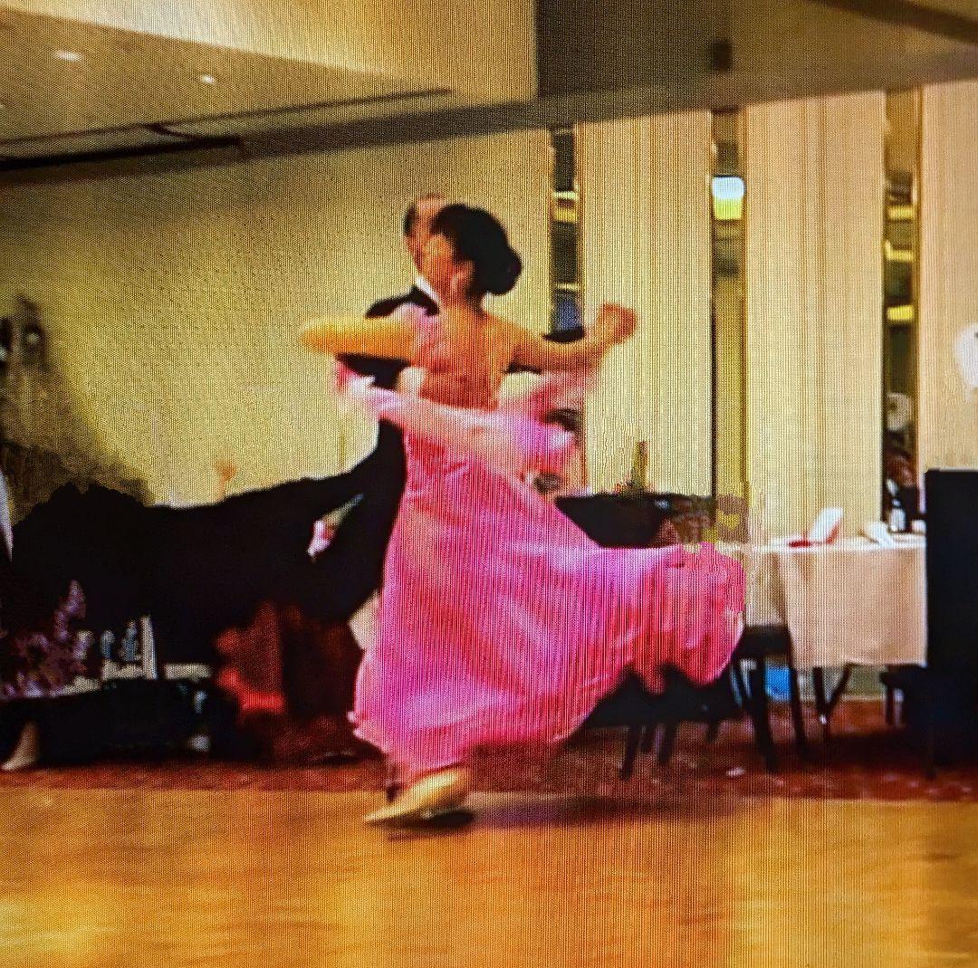 社交ダンスドレス／スタンダード／SMサイズ／ピンク