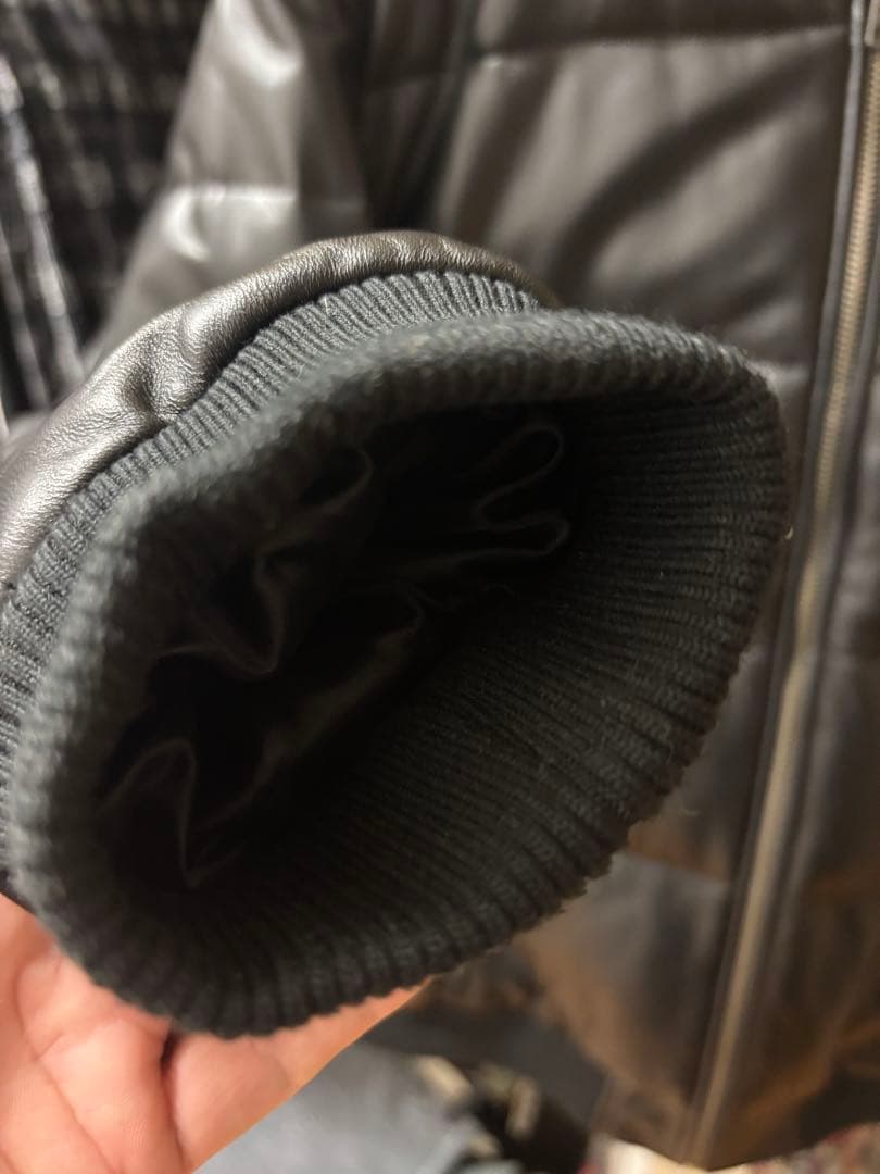 で*ん様 FRANKLIN MUSK レザー本革　MA-1 タイプ　 フランクリ