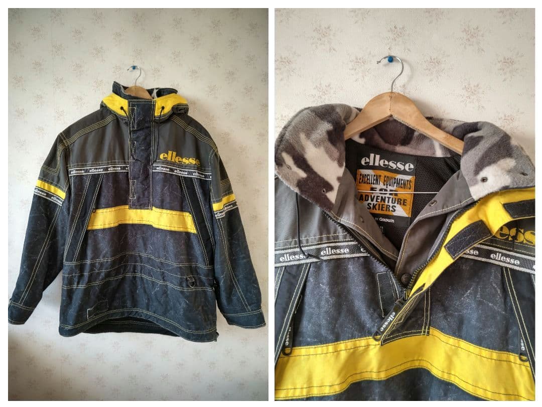 ☆ エレッセ ヴィンテージ スキー スノーボードウェア 上下セット L☆