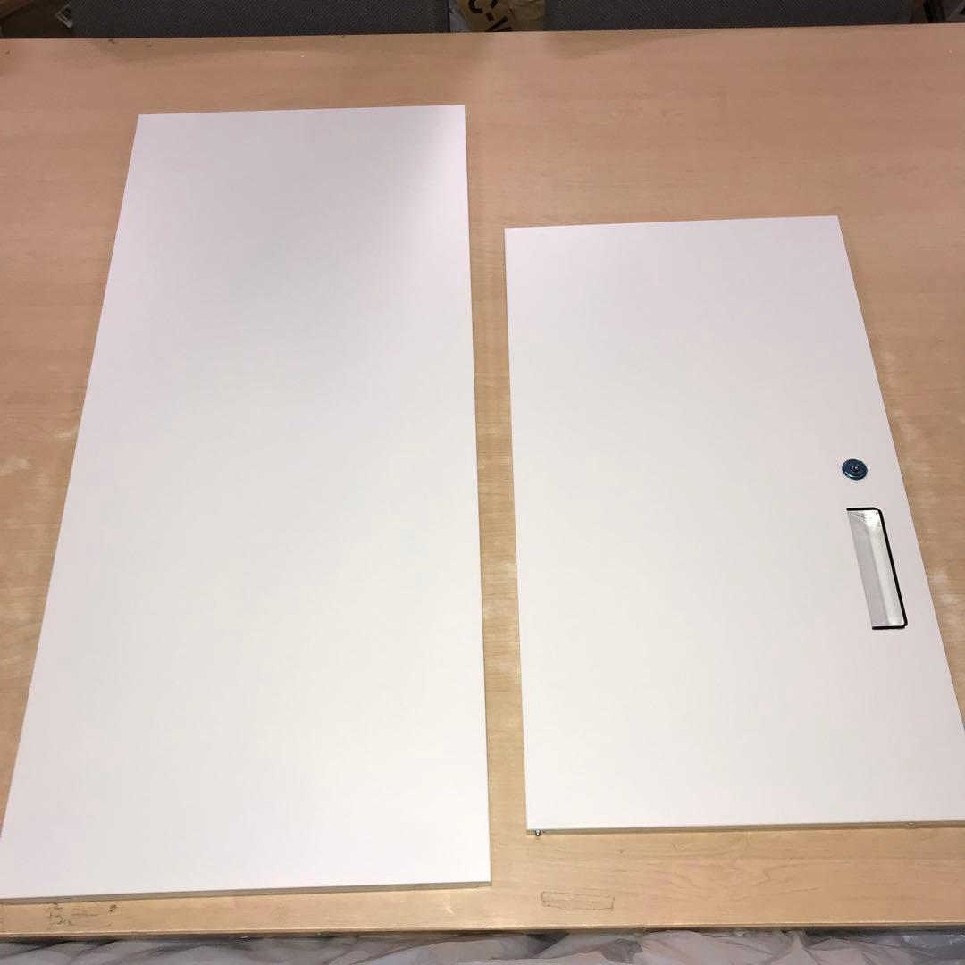 スチール書庫 鍵付き書庫 鍵付きキャビネット 2段引き出し付き A4サイズ収納