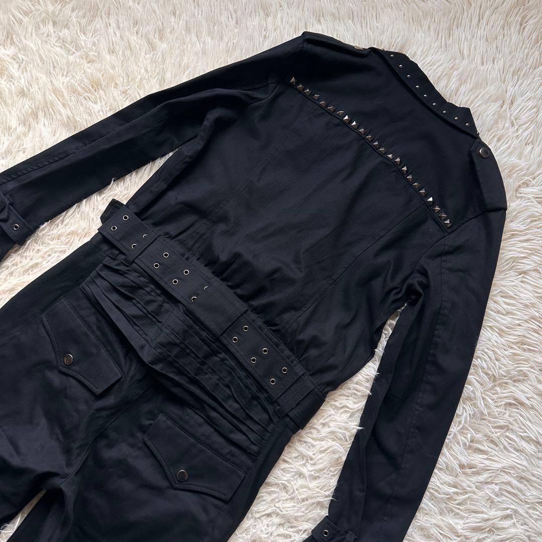 美品　ブラックピースナウ　BPN つなぎ　オーバーオール　スタッズ　y2k 黒