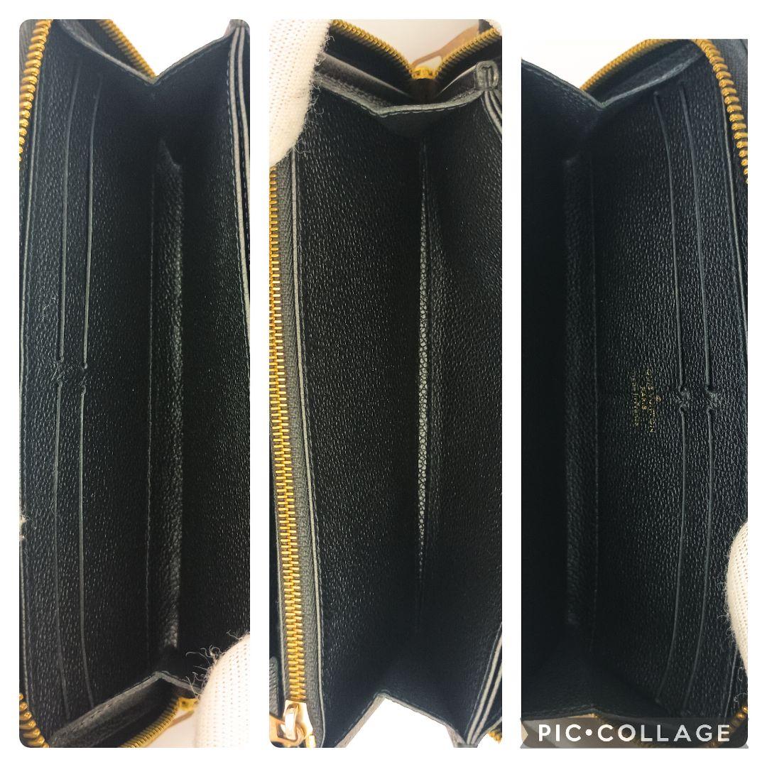 【美品S】ルイヴィトン　ジッピーウォレット　アンプラント　ノワール　黒　長財布