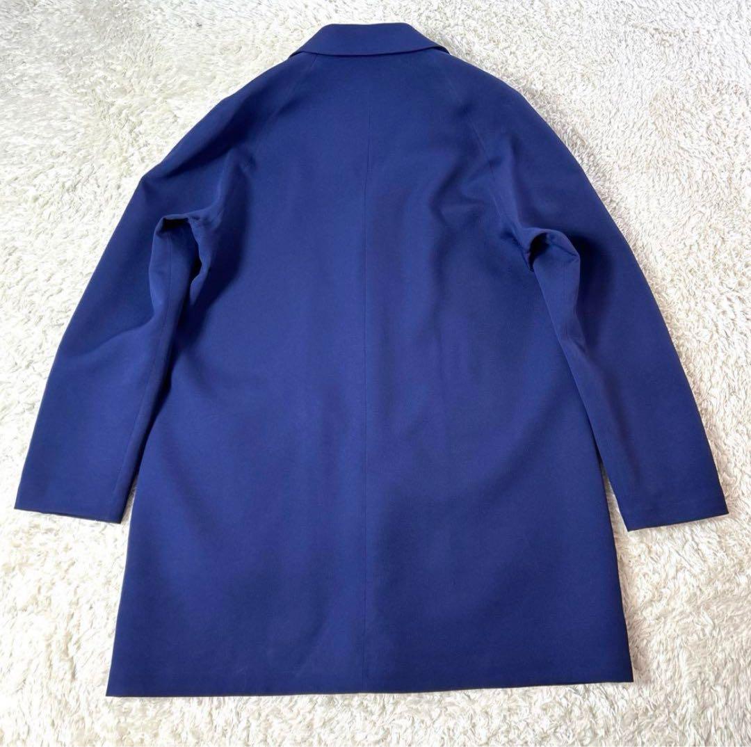 【極美品】TOMORROWLAND ロングチェスターコート 無縫製 ブルー L