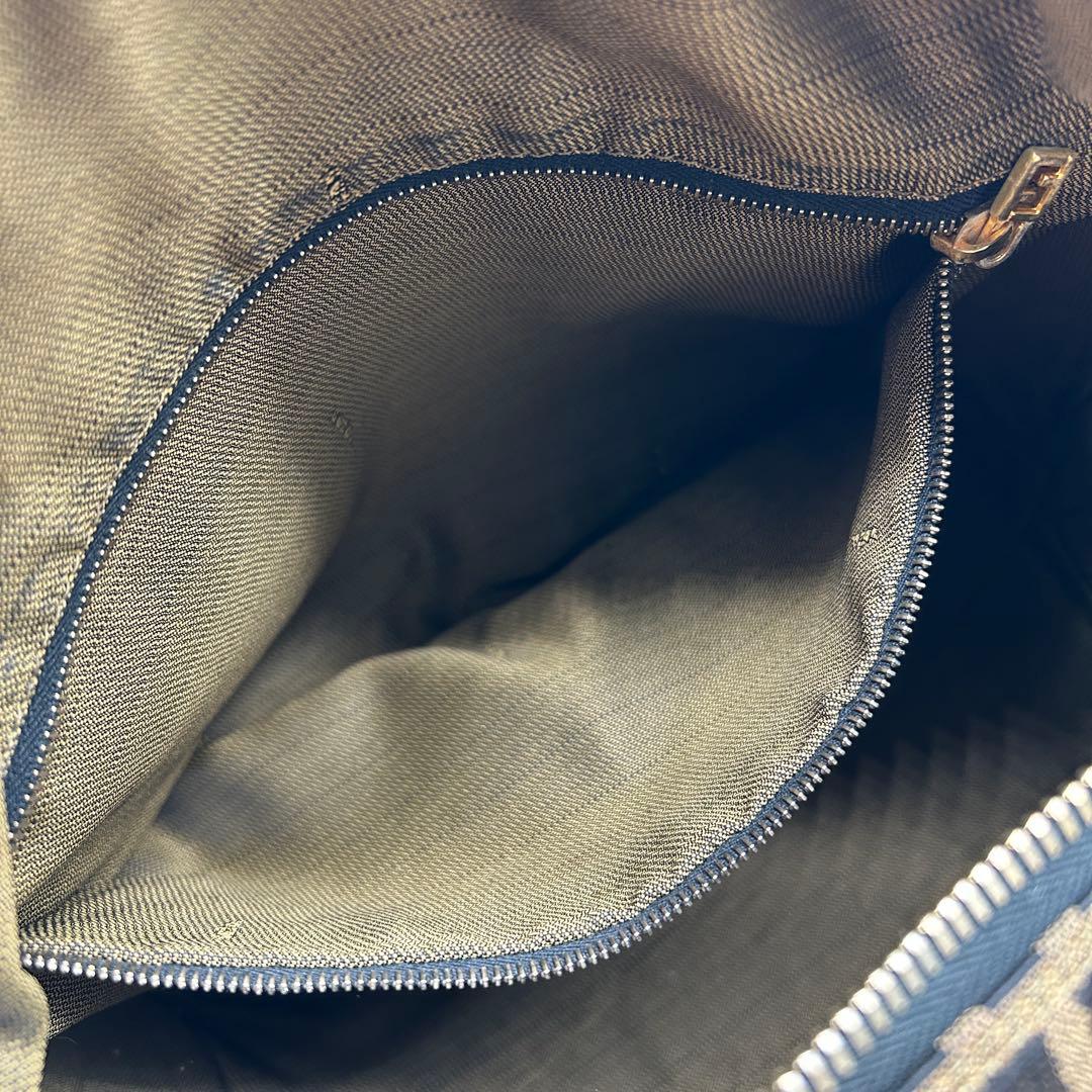 FENDI フェンディ バニティ ハンドバッグ ズッカ 鍵付き ブラウン