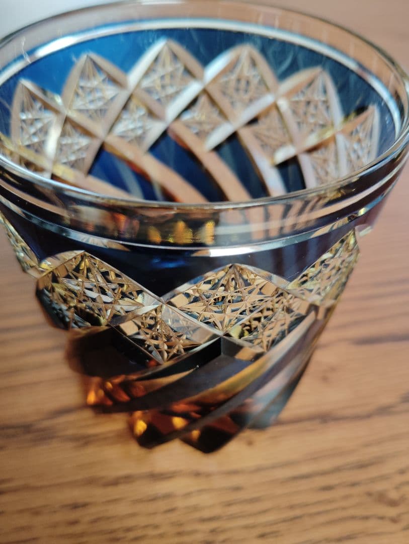 【美品】江戸切子２点　作高野秀徳