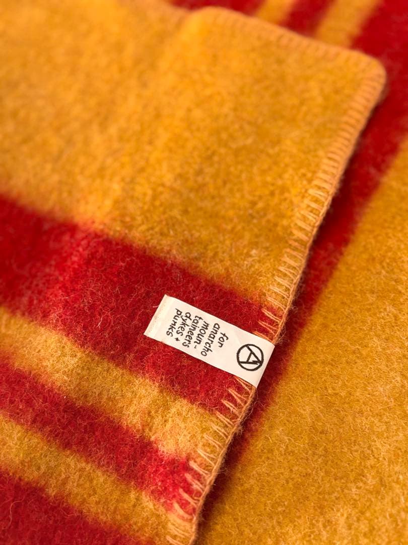 【新品未使用品】ホースブランケット1/2 mustard×red