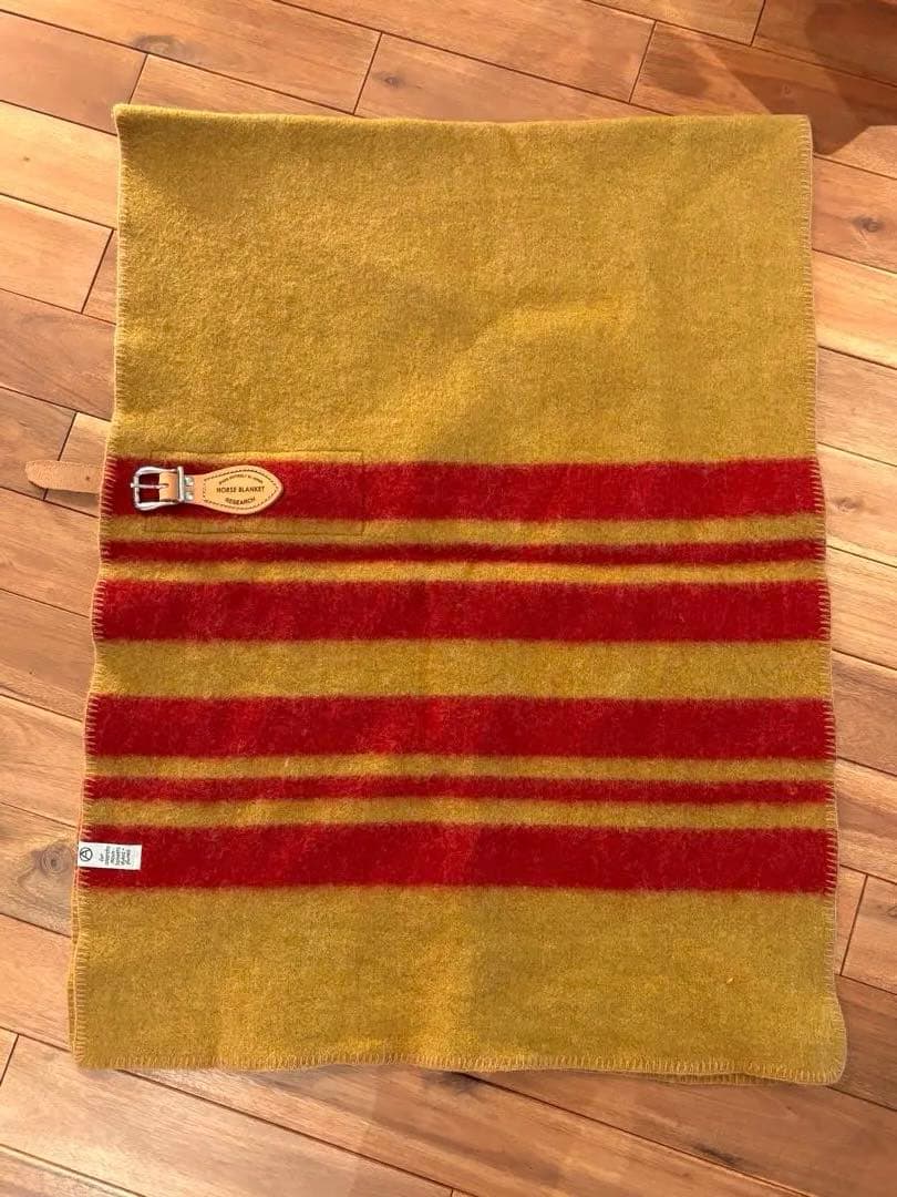 【新品未使用品】ホースブランケット1/2 mustard×red