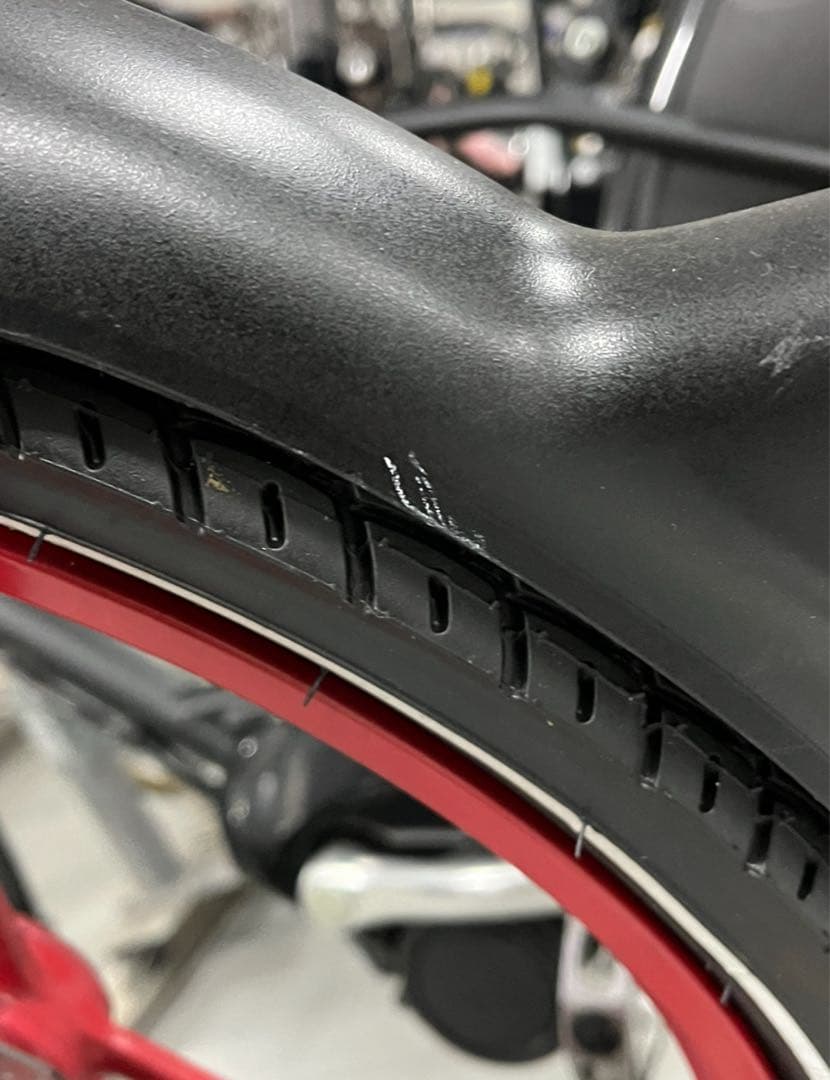 HONBIKE/折りたたみ自転車/黒＆赤/チェーンレス/TOGO01