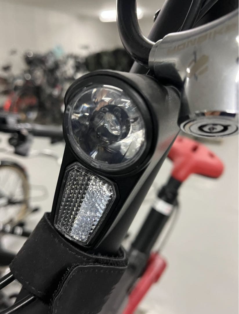 HONBIKE/折りたたみ自転車/黒＆赤/チェーンレス/TOGO01