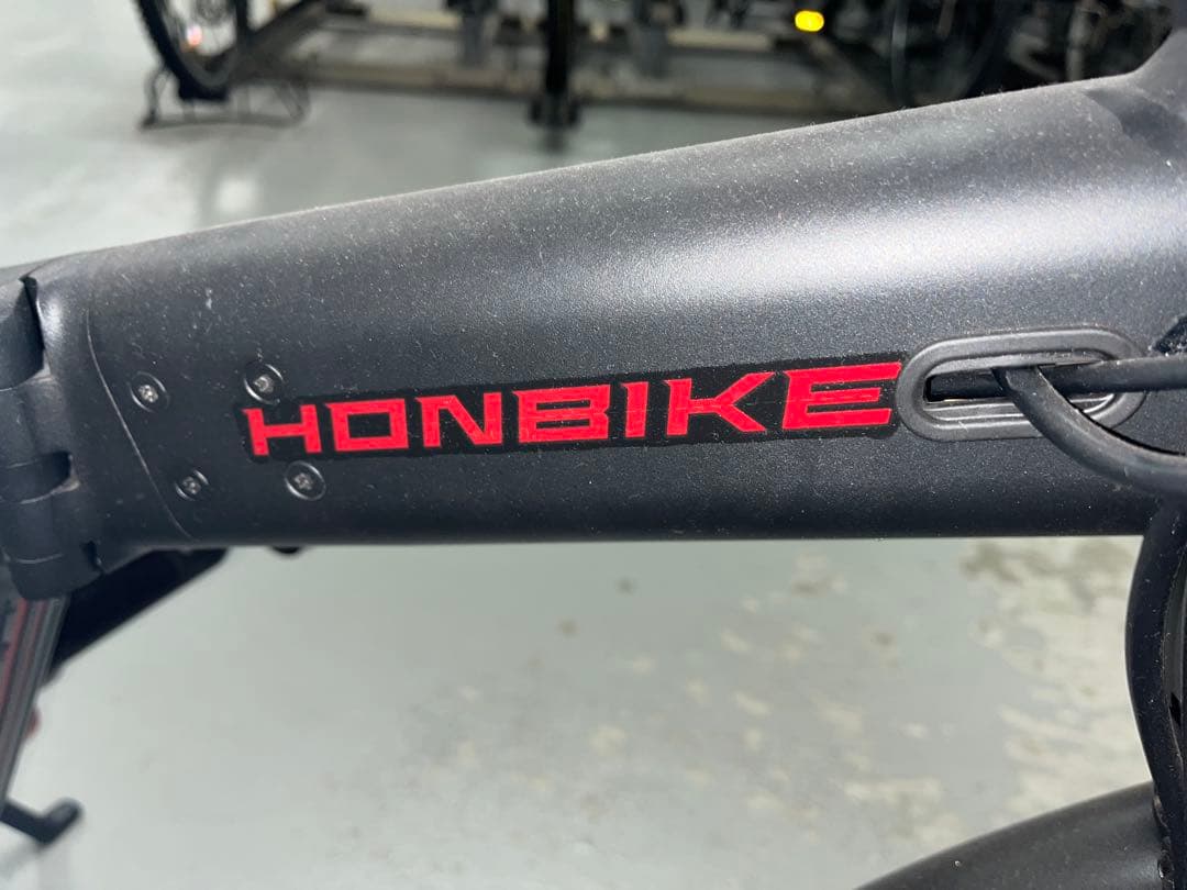 HONBIKE/折りたたみ自転車/黒＆赤/チェーンレス/TOGO01