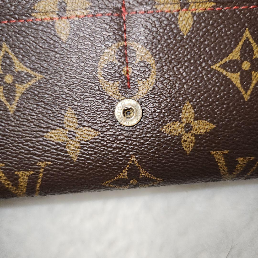 ルイヴィトン ポルトフォイユ サラ モノグラム レティーロ 赤 長財布