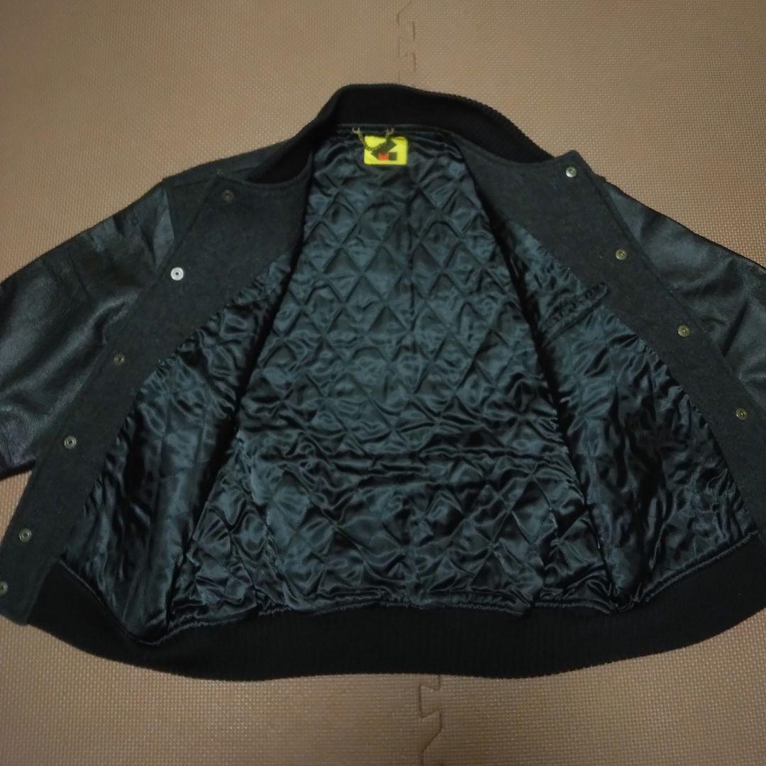 コシノミチコ ビンテージ レザー ウール スタジャン 80s 90s