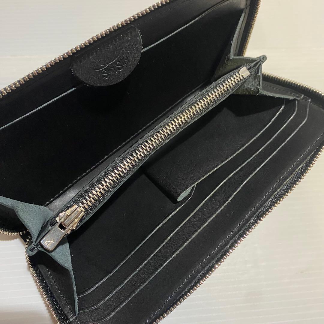 【未使用級】SINSIN 新進工房 バタール　キャビアスキンレザー　長財布