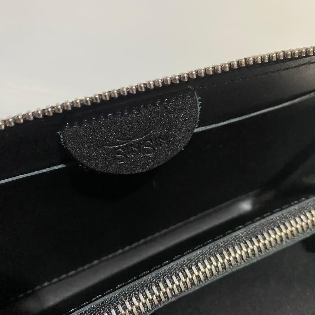 【未使用級】SINSIN 新進工房 バタール　キャビアスキンレザー　長財布