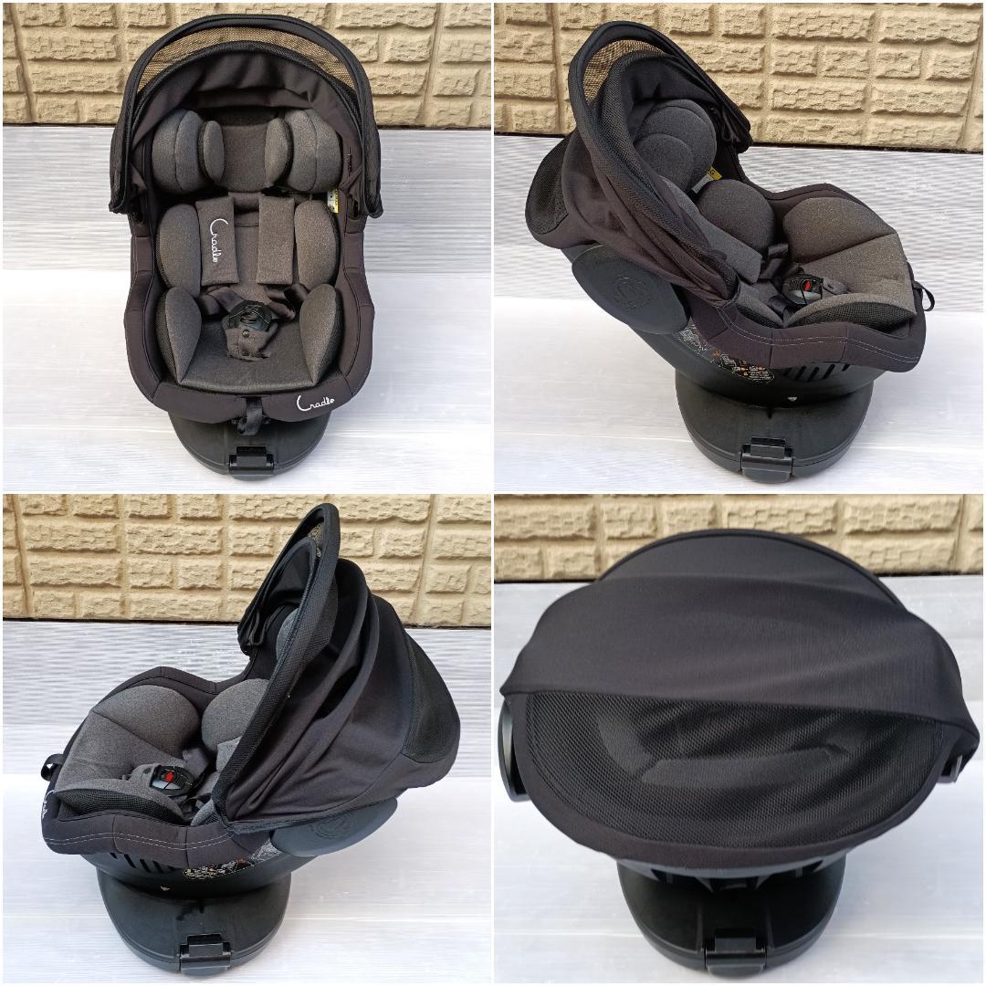 【美品】クレイドル・オーカクルターンプライムⅡ isofix バースデイ限定