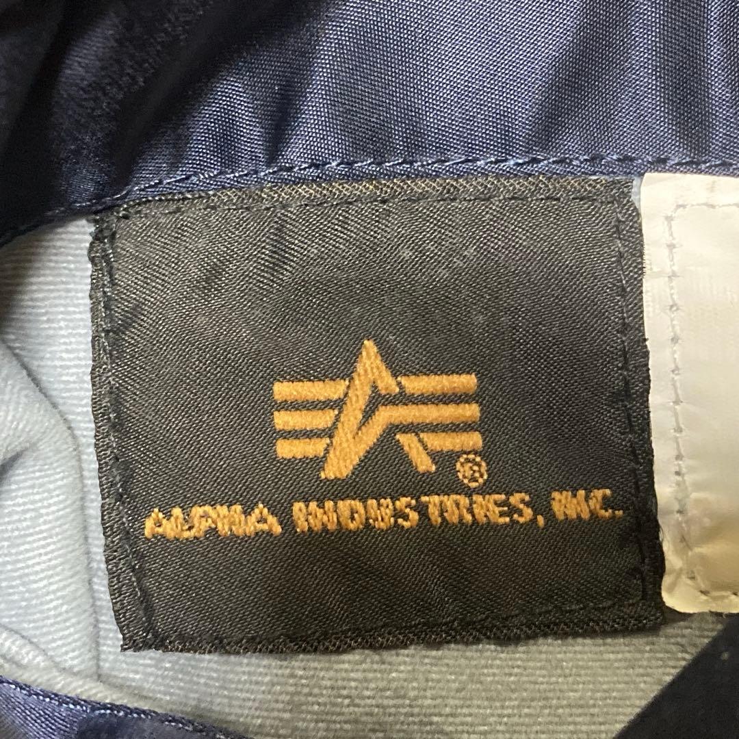 ALPHA MA-1 NASA フライトジャケット リバーシブル ネイビー L