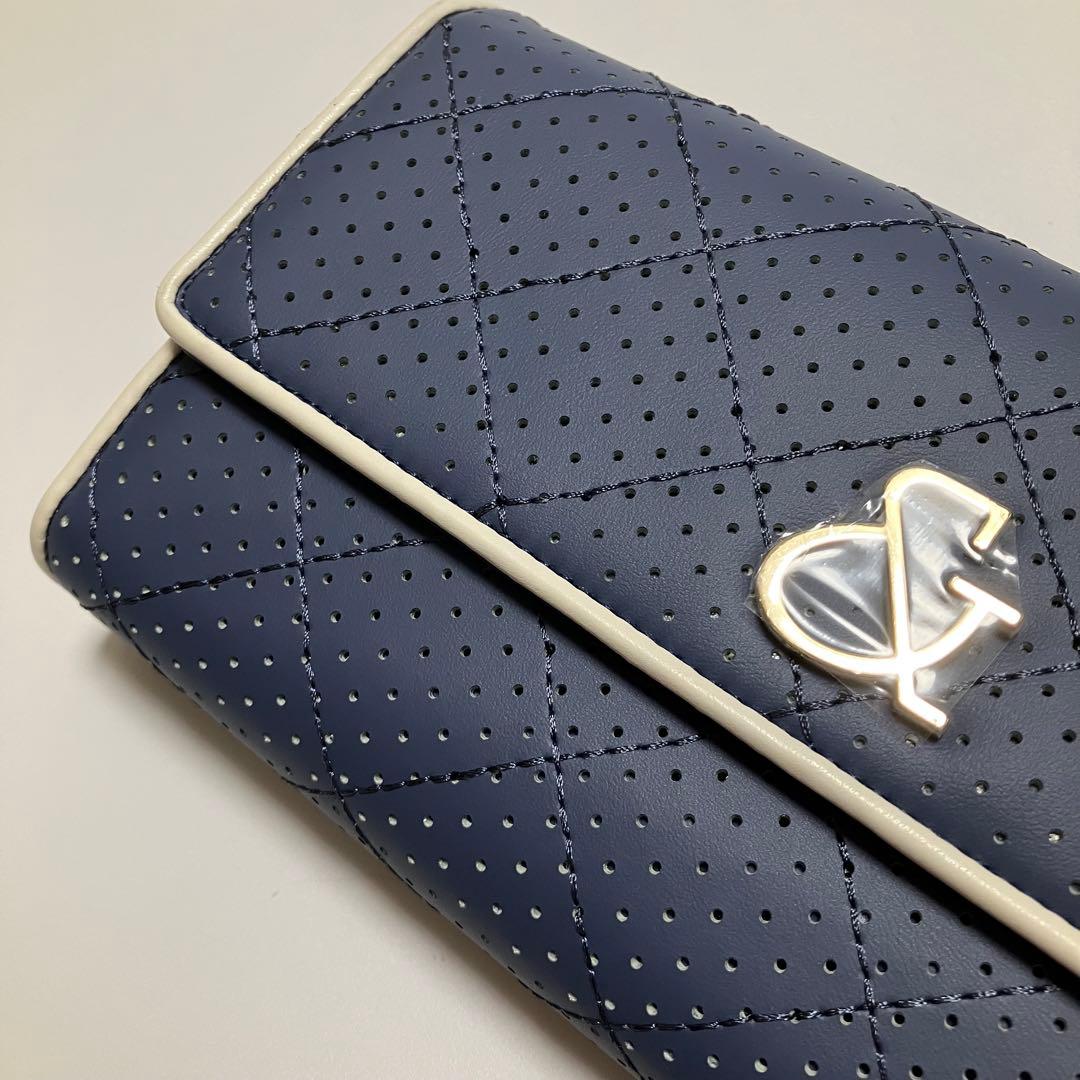 G99 未使用 ピンキー＆ダイアン 長財布 財布 レディース ネイビー 大容量