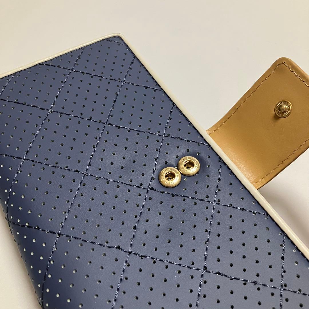 G99 未使用 ピンキー＆ダイアン 長財布 財布 レディース ネイビー 大容量