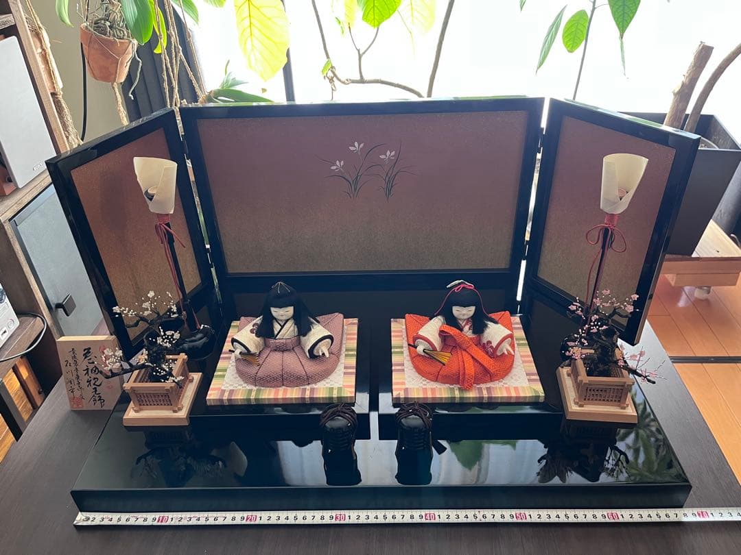 【送料込】雛人形　初代石川潤平　伝統工芸品　木目込み　ひな祭り