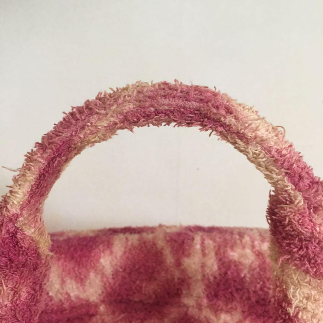 ヴィヴィアンウエストウッド ピンクレオパード パイル生地バッグ