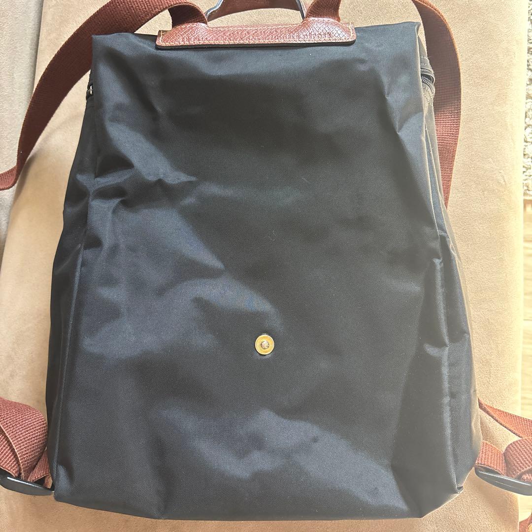 ロンシャン　ルプリアージュ　ブラック　バックパック