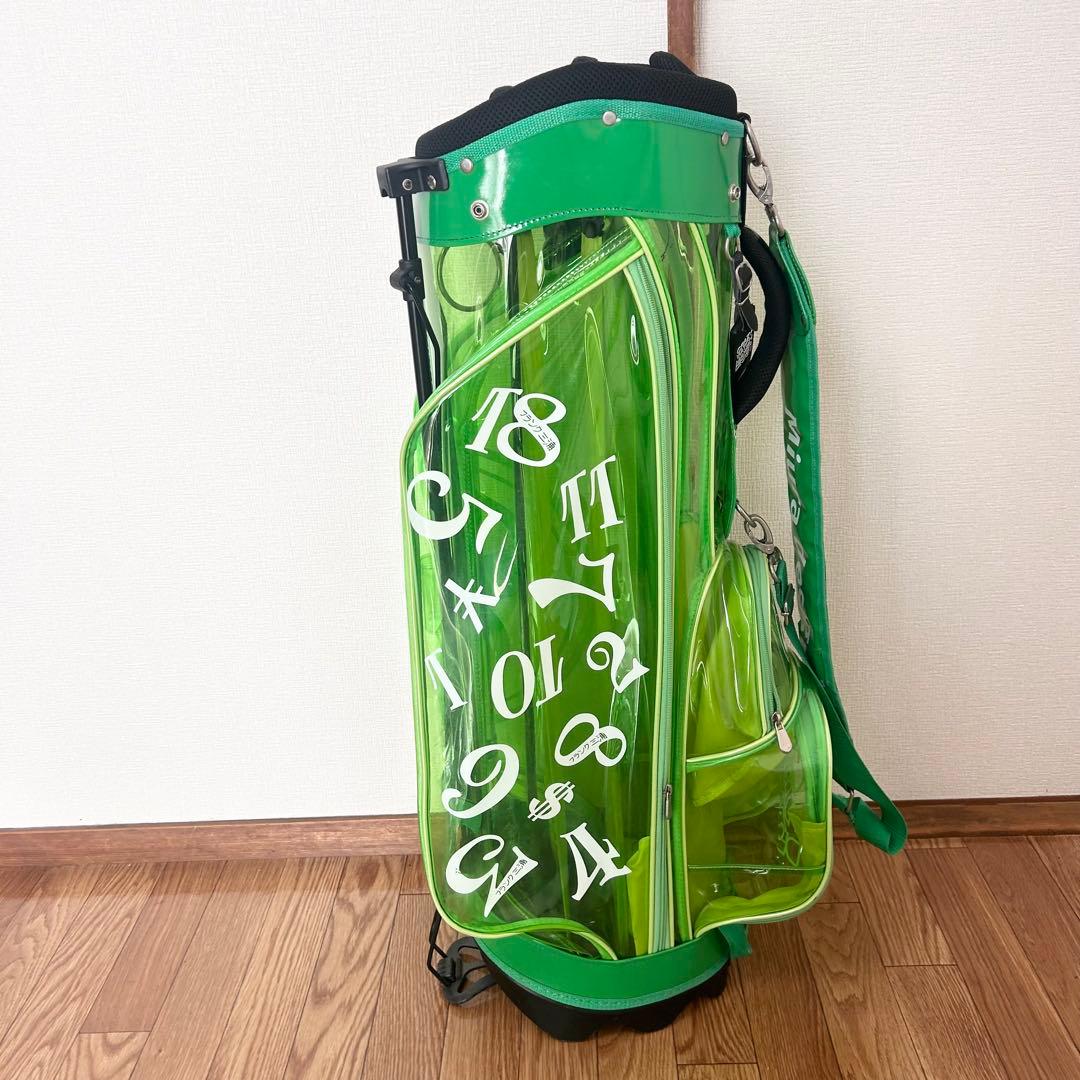 フランク三浦。Miura design グリーン ゴルフバッグ