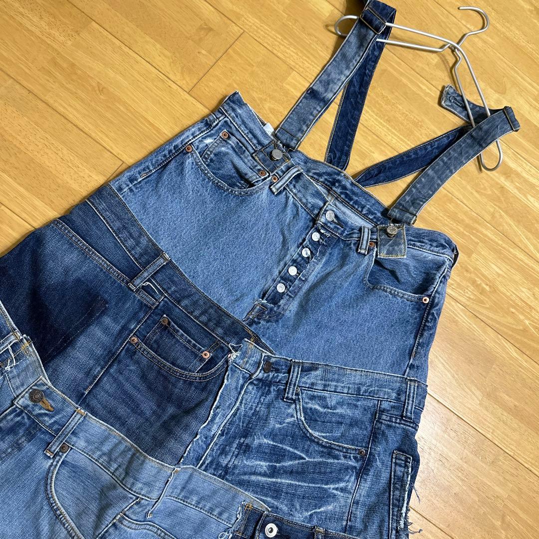 再構築 リメイクデニム ジャンパースカート