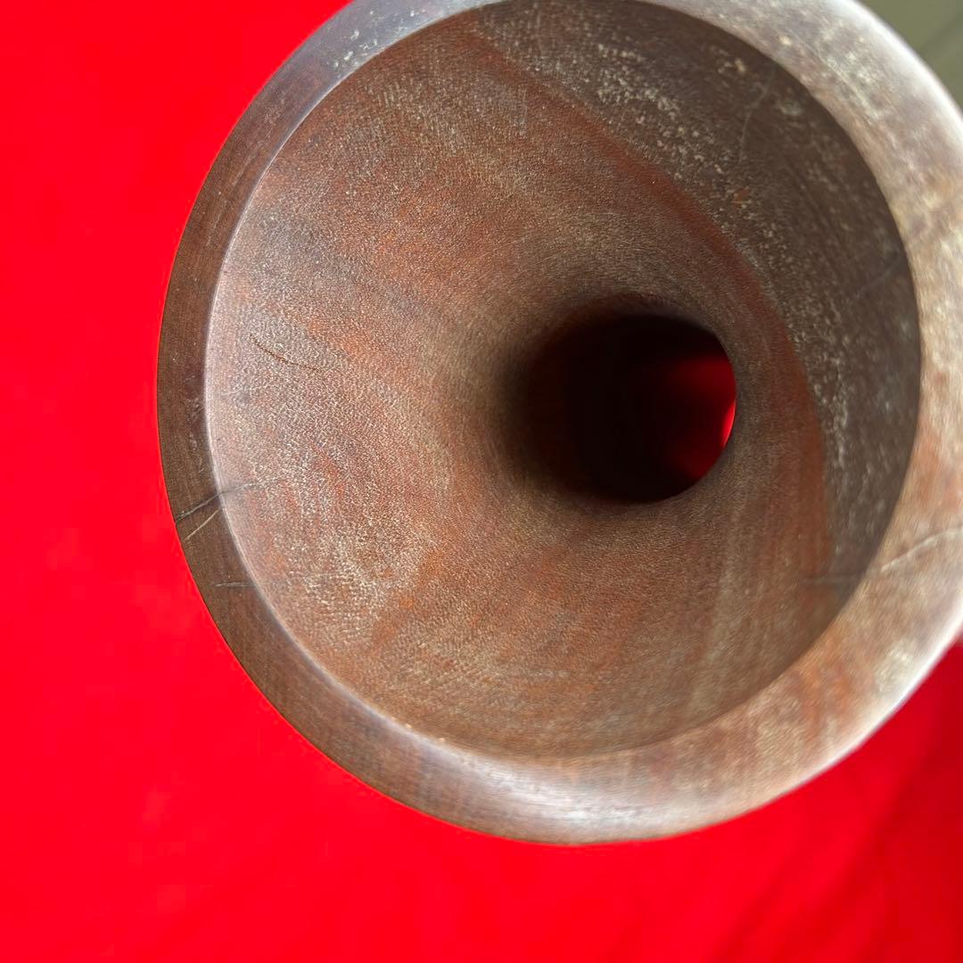 和楽器　小鼓　胴　蒔絵　鶴