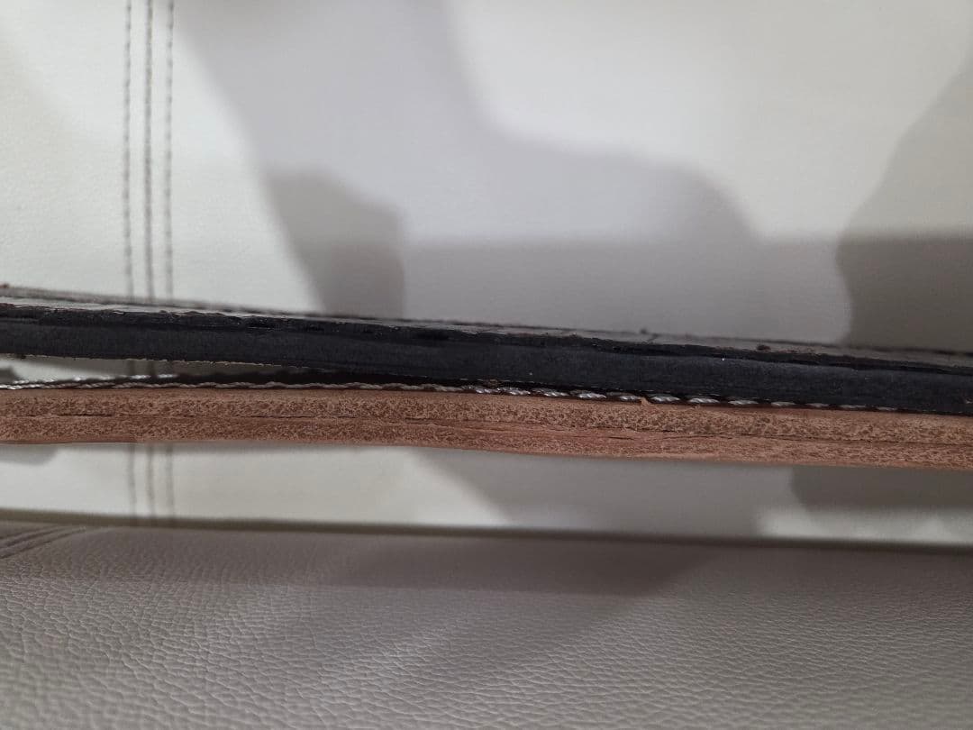 特注品、アメリカンドリーム黒いトレーニングベルト　クロコダイル風Sサイズ