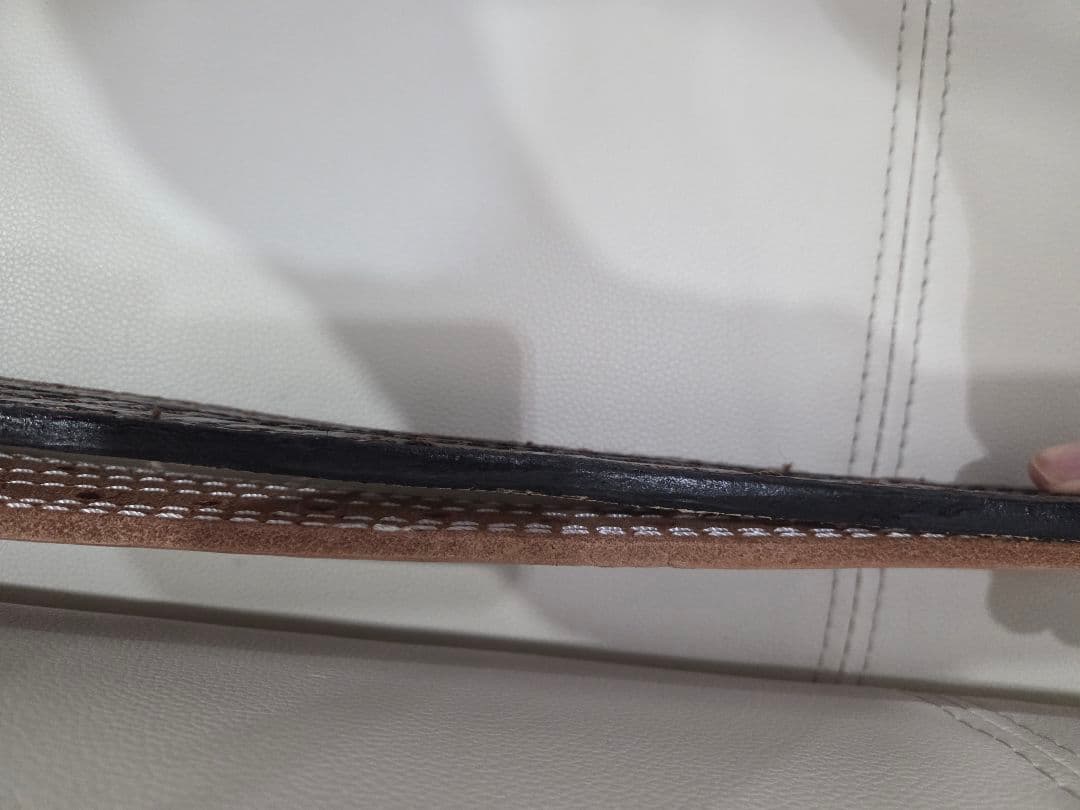 特注品、アメリカンドリーム黒いトレーニングベルト　クロコダイル風Sサイズ