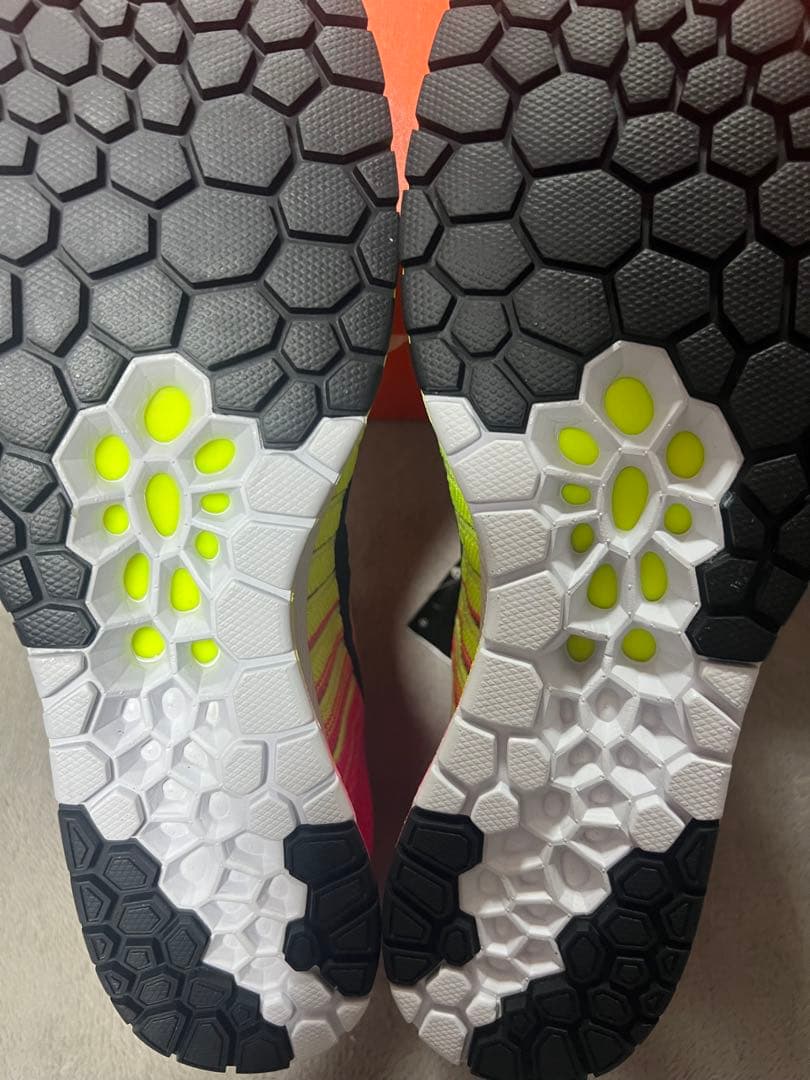 Nike Zoom ランニングシューズ 蛍光イエロー/ピンク28.5cm