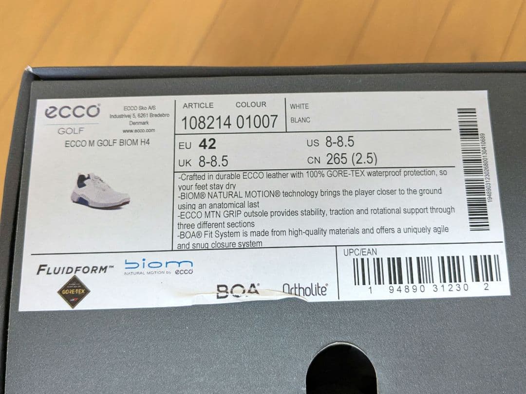 エコー☆ECCO☆ゴルフ☆バイオム☆BIOM H4☆ 26.0cm☆超美品