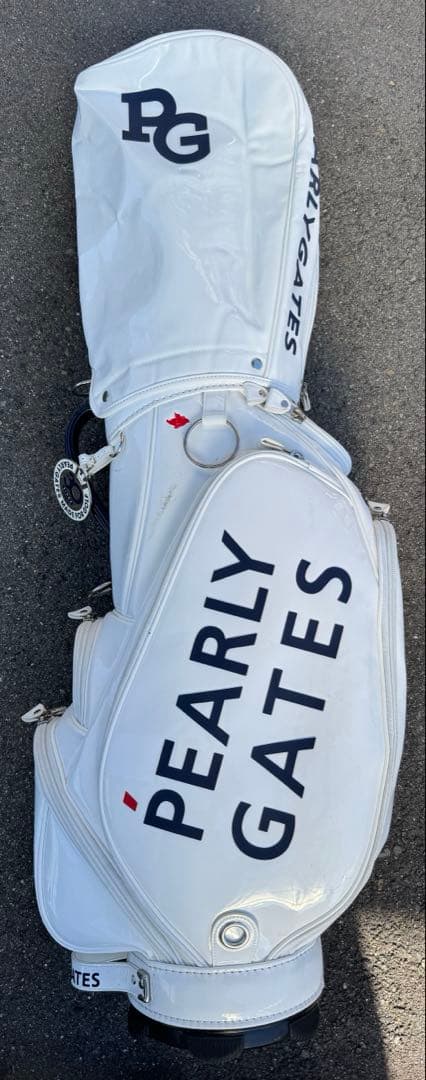 PEARLY GATES 30周年記念キャディバッグ ホワイト
