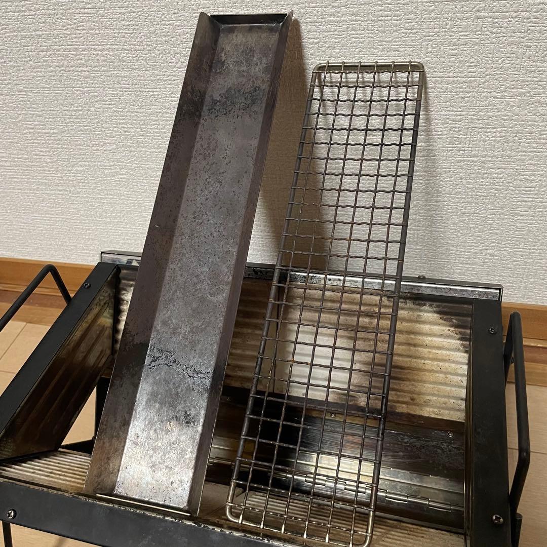 【美品】ユニフレーム　ユニセラTG-III ブラック 収納袋&焼き網ハンドル付