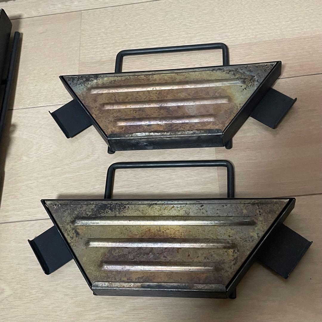 【美品】ユニフレーム　ユニセラTG-III ブラック 収納袋&焼き網ハンドル付