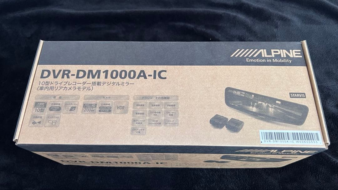 【仮付けのみ】ALPINE DVR-PM1000-A-IC ドライブレコーダー