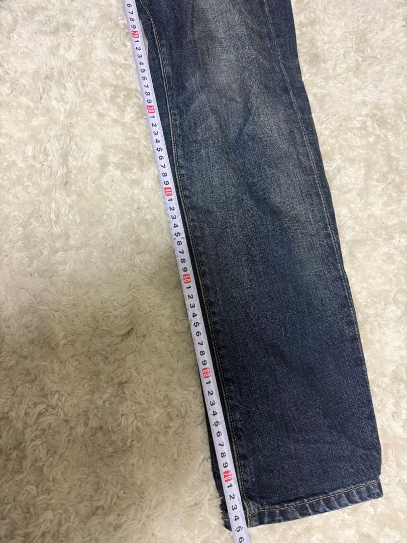 ★A BATHING APE エイプ★バックプリントデニム W32L30★