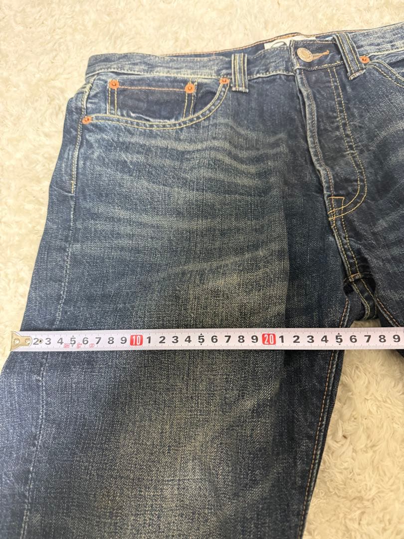 ★A BATHING APE エイプ★バックプリントデニム W32L30★