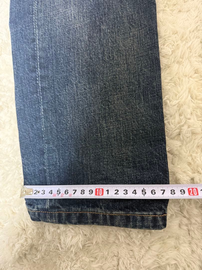 ★A BATHING APE エイプ★バックプリントデニム W32L30★