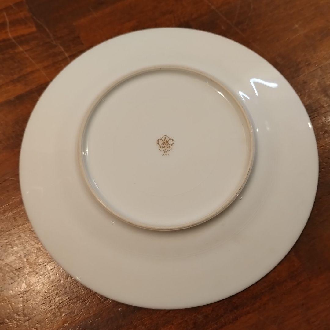 大倉陶園　瑠璃　エンボス 皿　プレート　約20cm 6枚