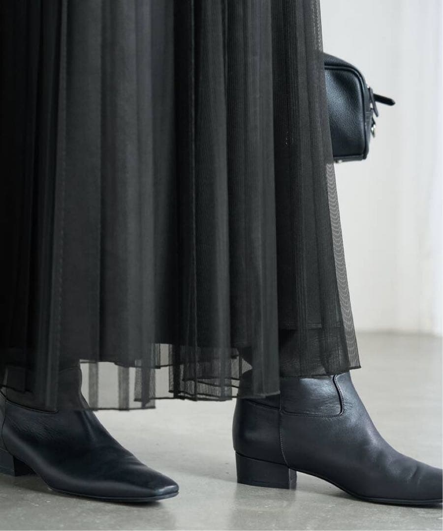 【IENA】シアープリーツスカート