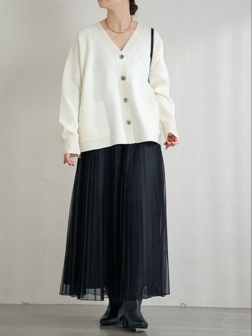 【IENA】シアープリーツスカート
