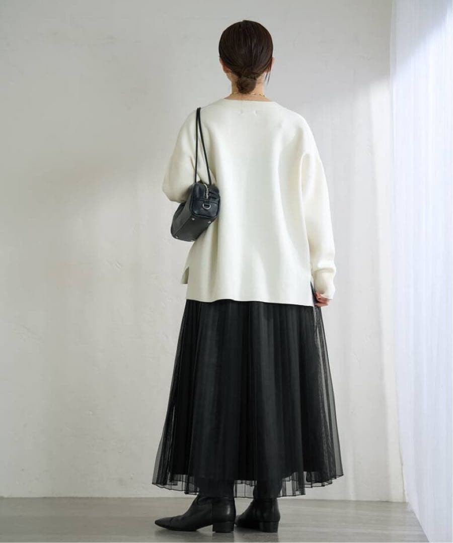 【IENA】シアープリーツスカート