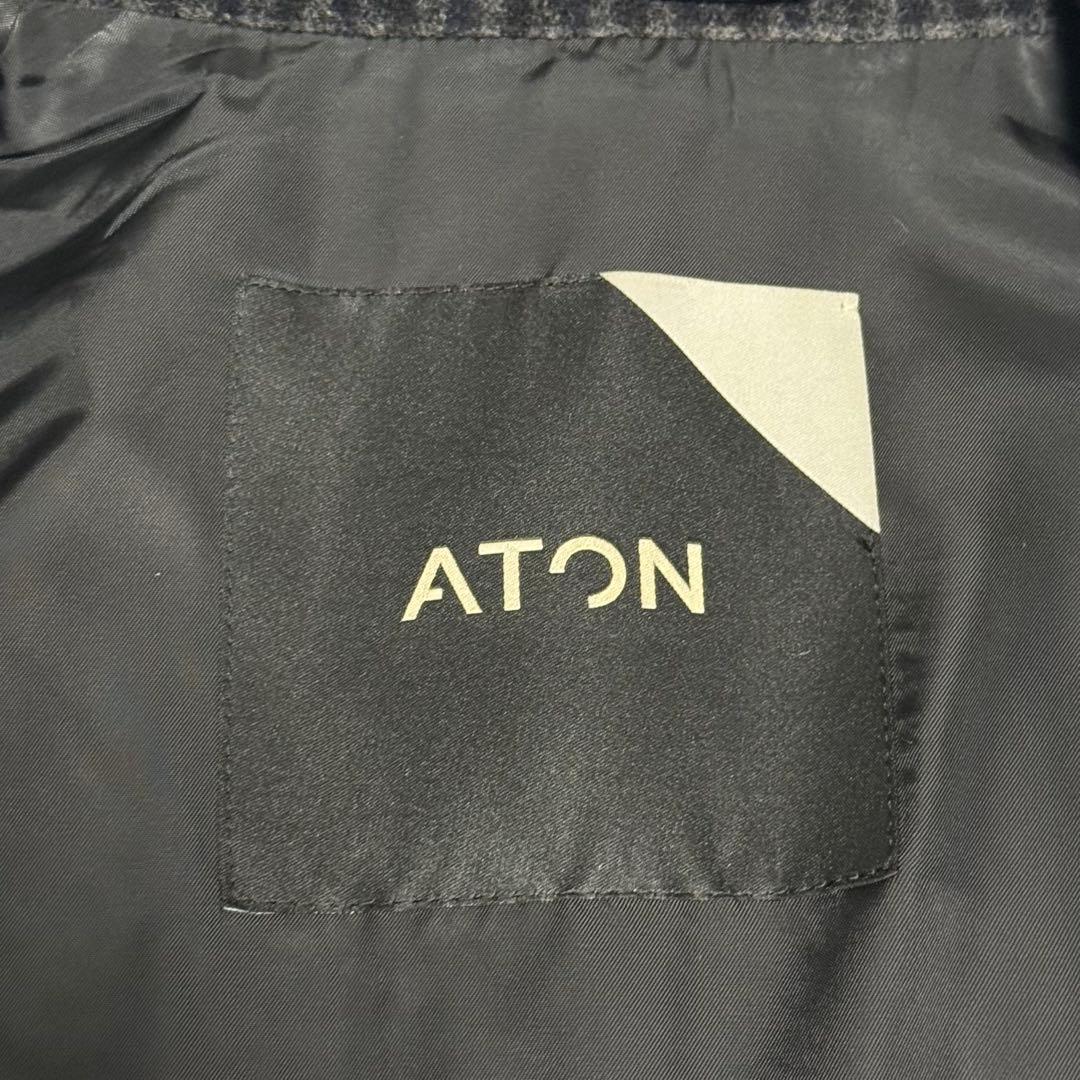 S級美品 ATON AIR DOUBLE MELTON LODEN COAT L