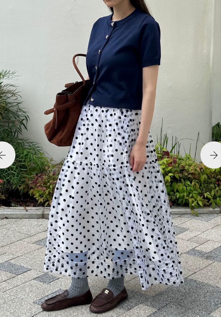POPPY＊TIERED DOT SKIRT