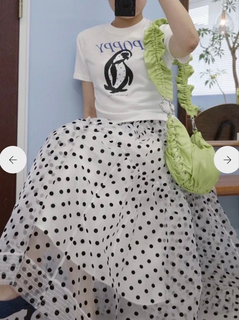 POPPY＊TIERED DOT SKIRT