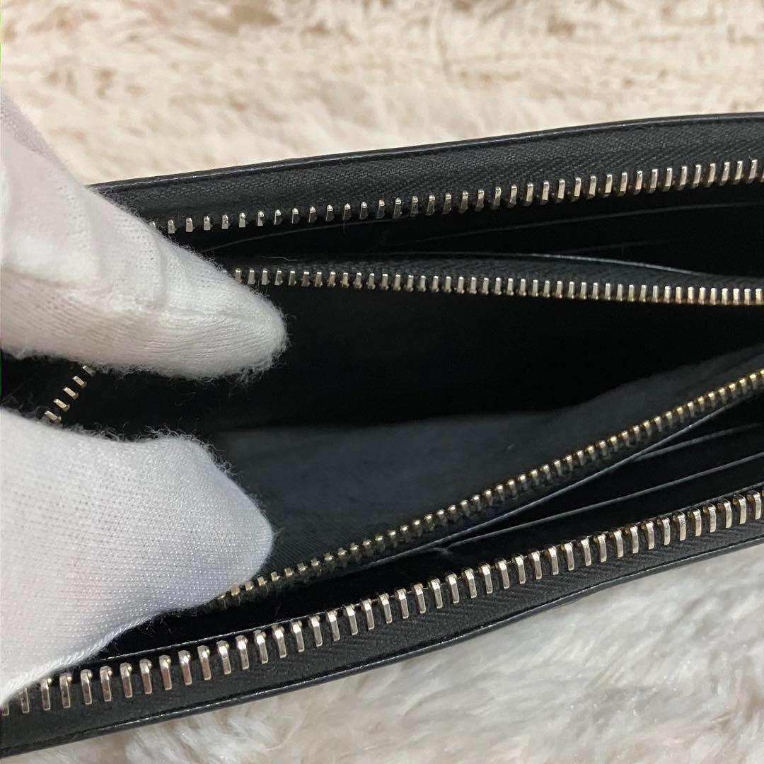 ✨美品✨PRADA プラダ 長財布 ラウンドジップ ゴールド金具 オールレザー